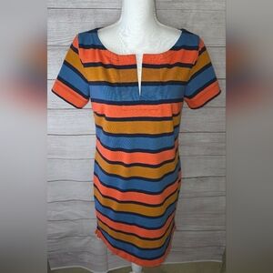 L.L. Bean Striped Knit T-shirt Dress Size Medium